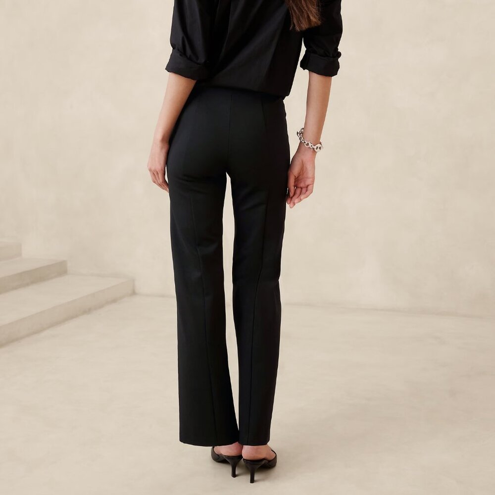Banana Republic Straight Everywhere Ponte Pant size S Black - Picture 4 of 6